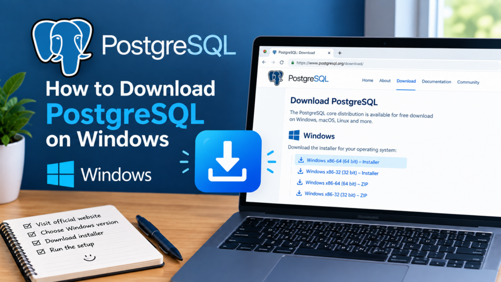installing PostgreSQL on Windows